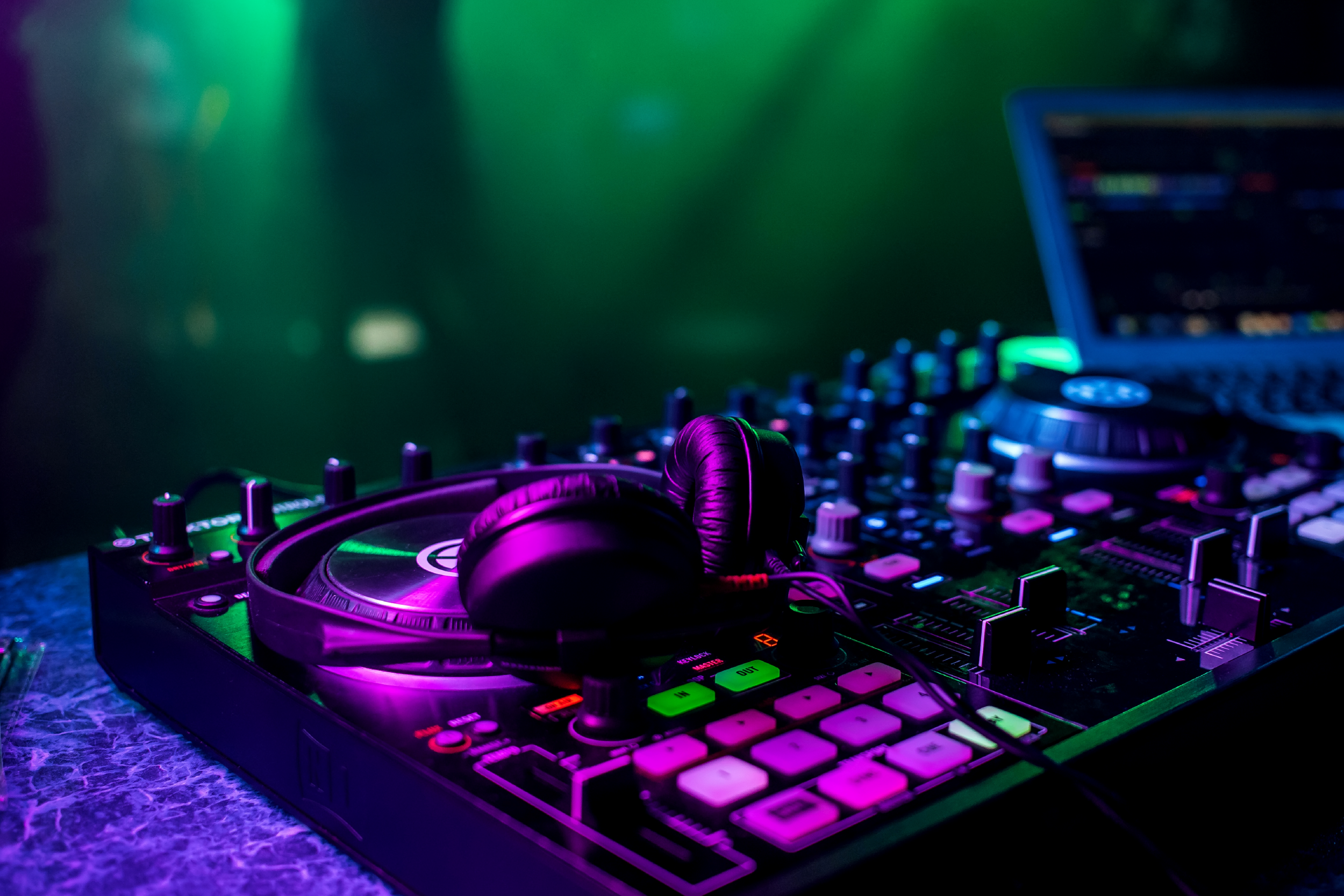DJ mixing music